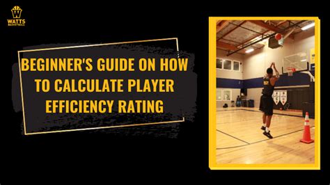 Beginner’s Guide on How to Calculate Player Efficiency Rating.